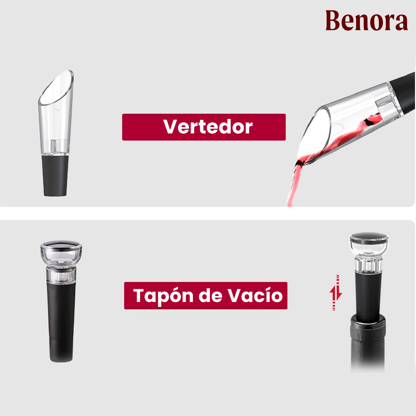 SET Sacacorchos Eléctrico 4 en 1 - Edición Limitada Benora